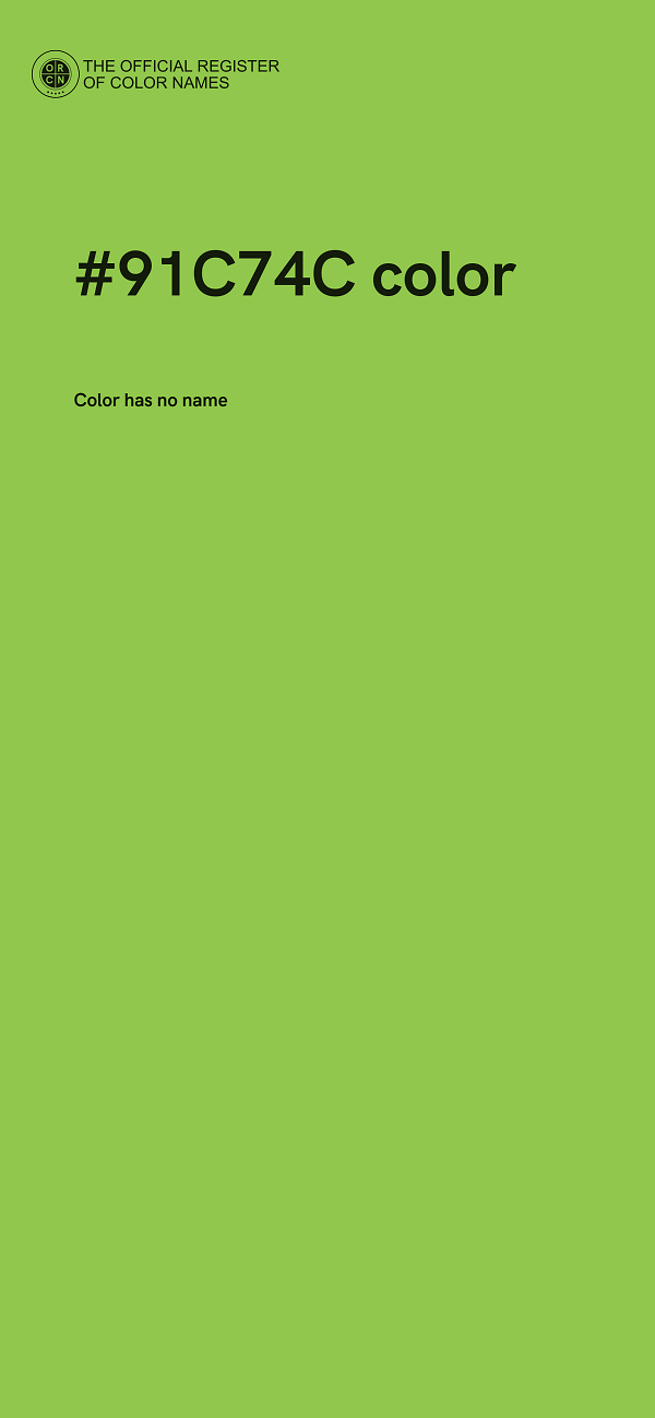 #91C74C color image
