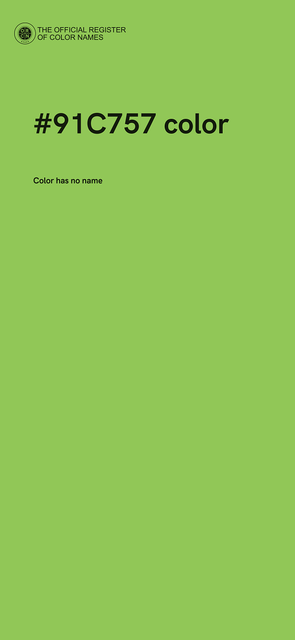 #91C757 color image