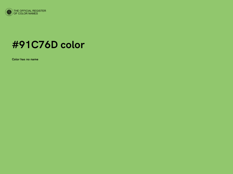 #91C76D color image