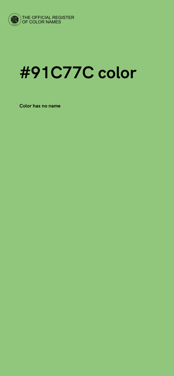 #91C77C color image