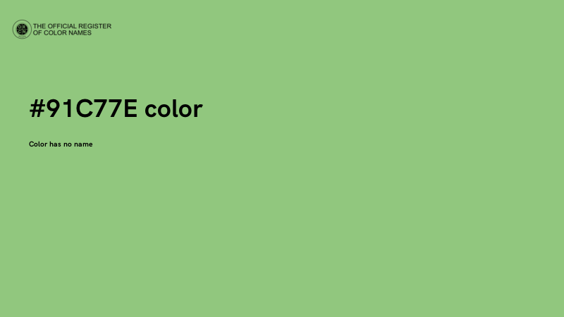#91C77E color image