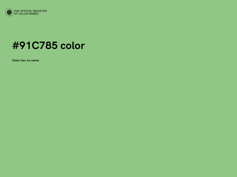 #91C785 color image