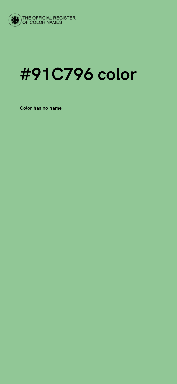 #91C796 color image