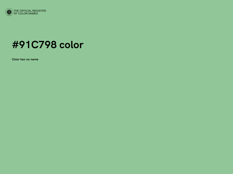 #91C798 color image