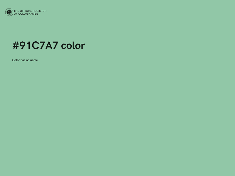 #91C7A7 color image