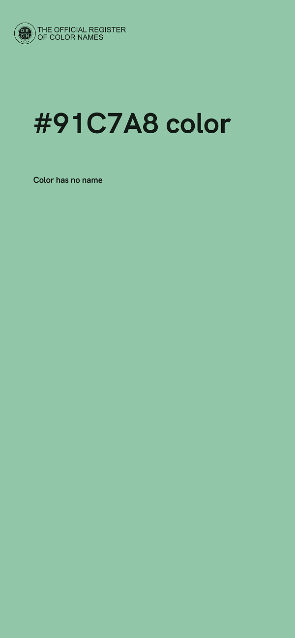 #91C7A8 color image