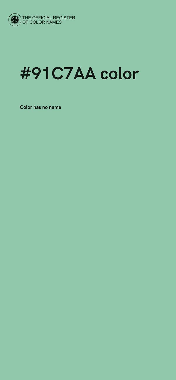 #91C7AA color image