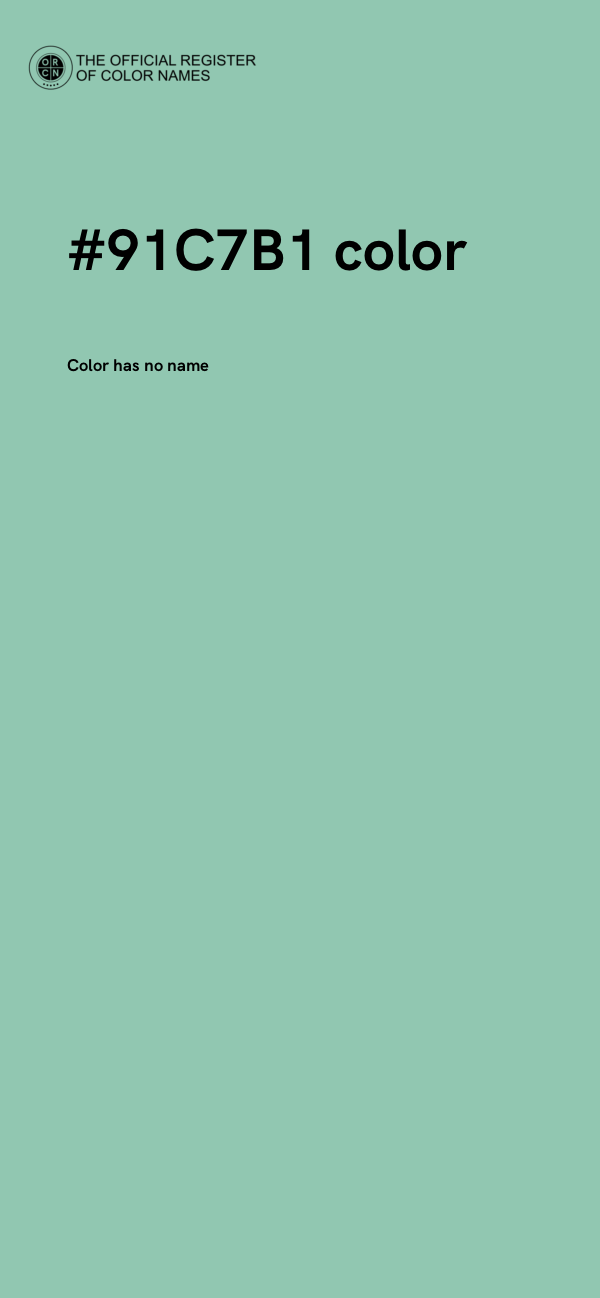 #91C7B1 color image