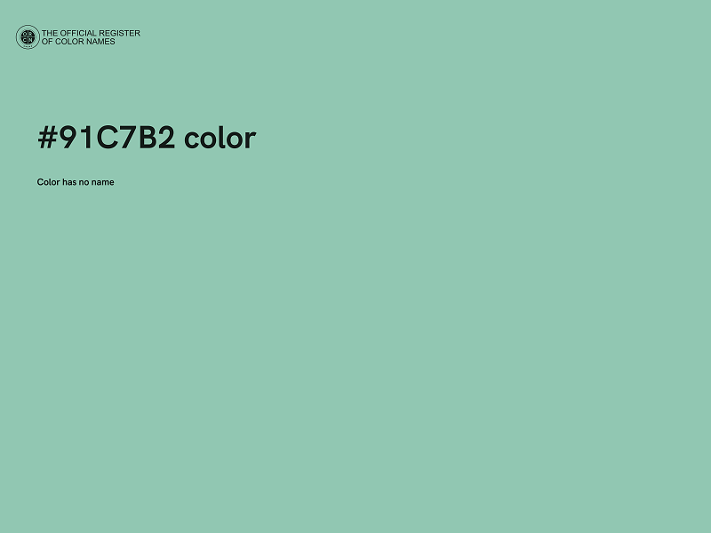 #91C7B2 color image