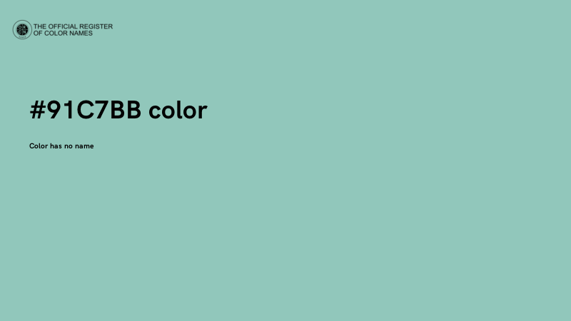 #91C7BB color image