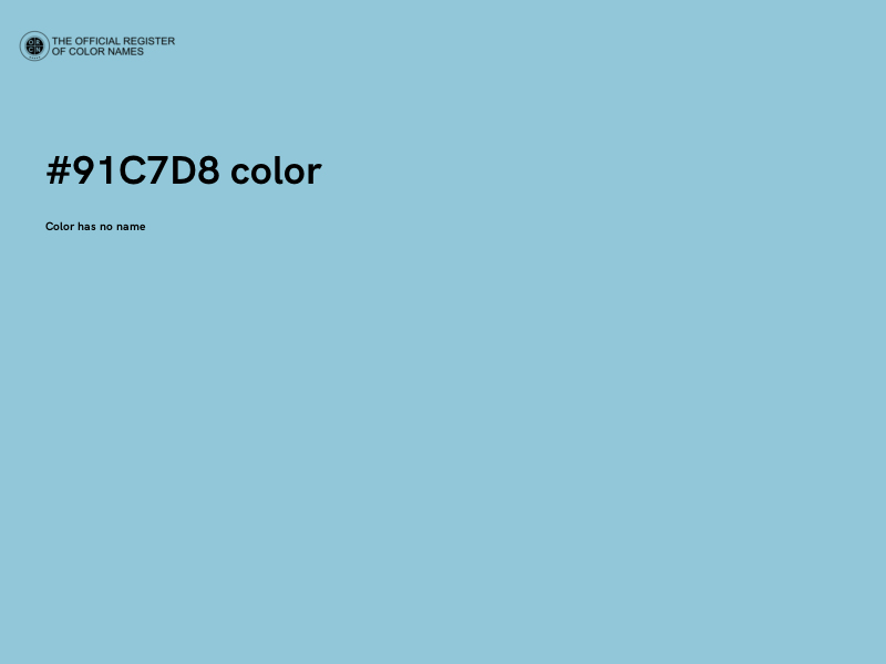 #91C7D8 color image