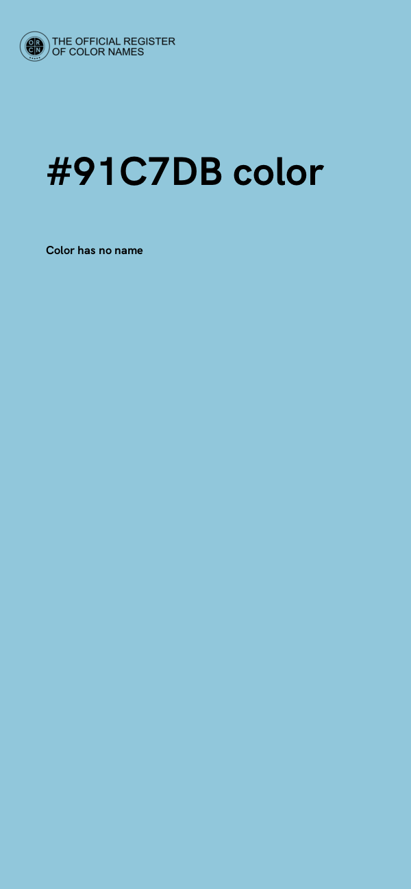 #91C7DB color image