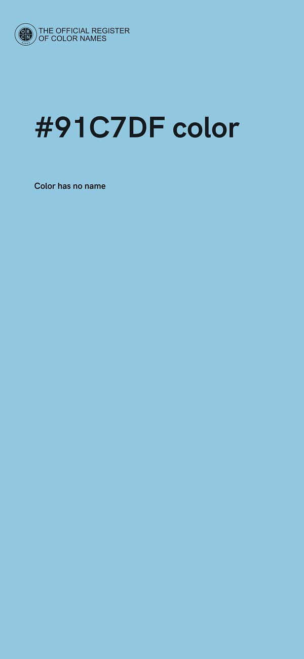#91C7DF color image