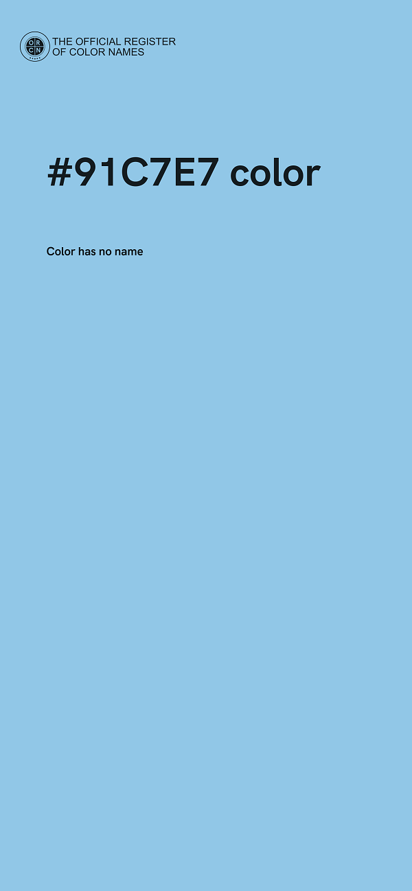#91C7E7 color image
