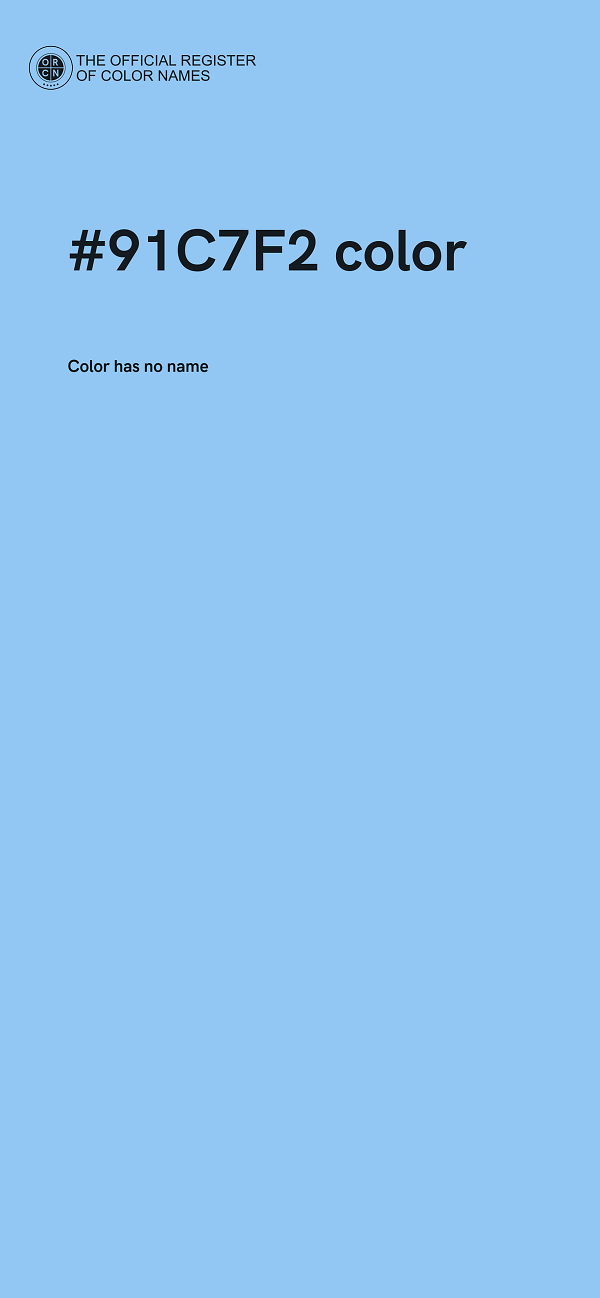 #91C7F2 color image