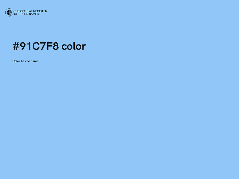 #91C7F8 color image