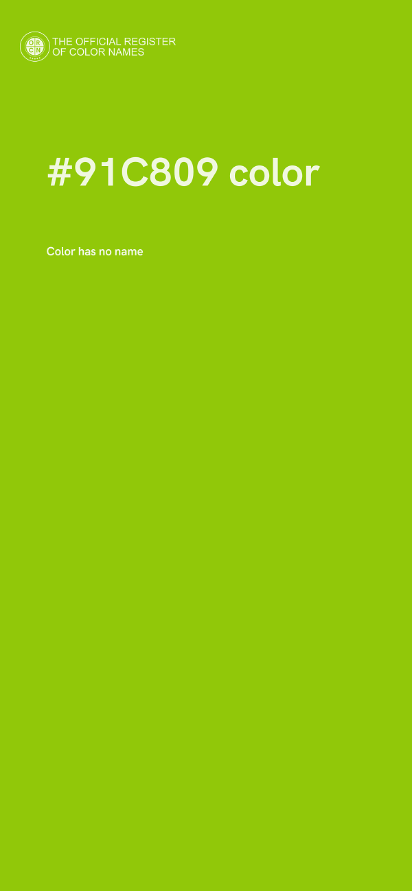 #91C809 color image