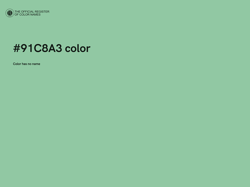 #91C8A3 color image