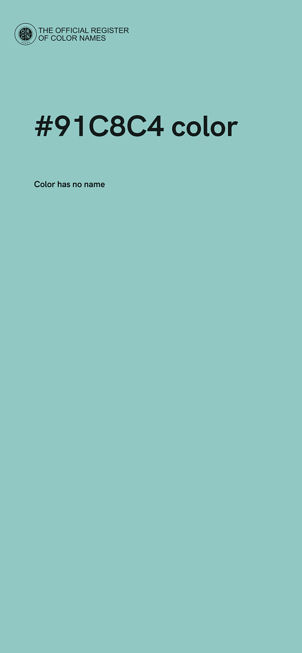 #91C8C4 color image