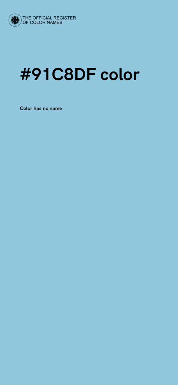 #91C8DF color image