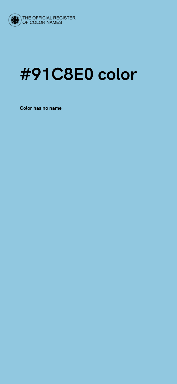 #91C8E0 color image