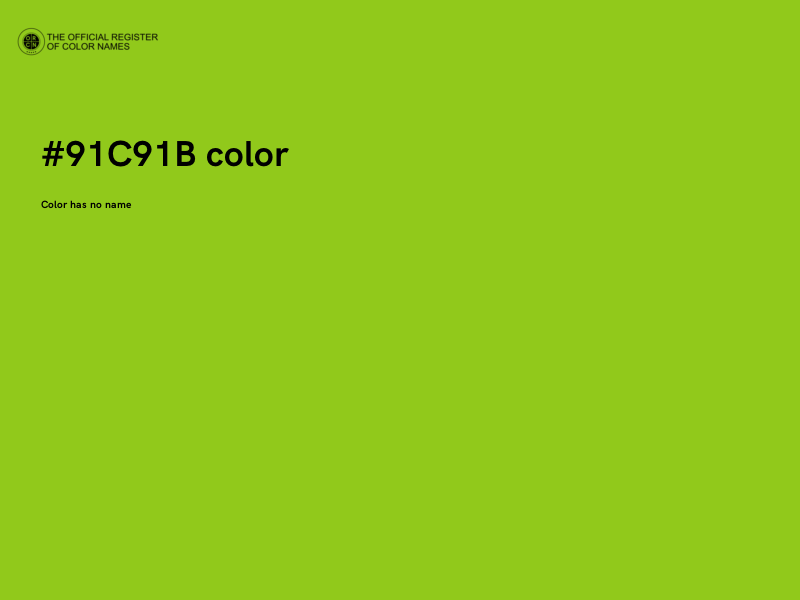 #91C91B color image