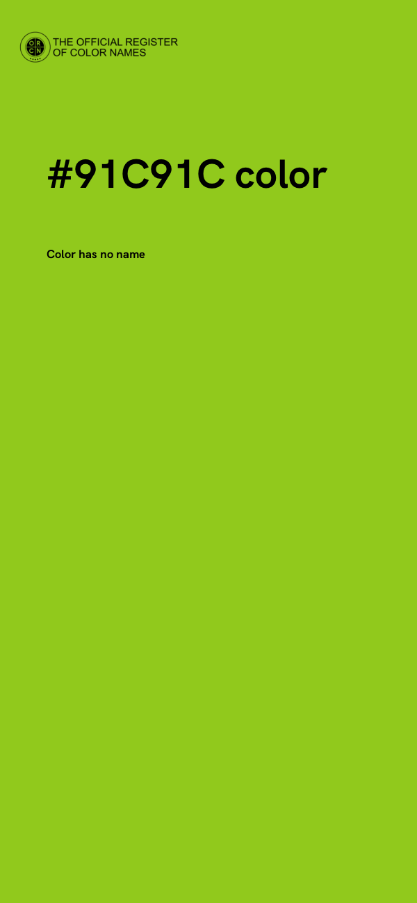 #91C91C color image
