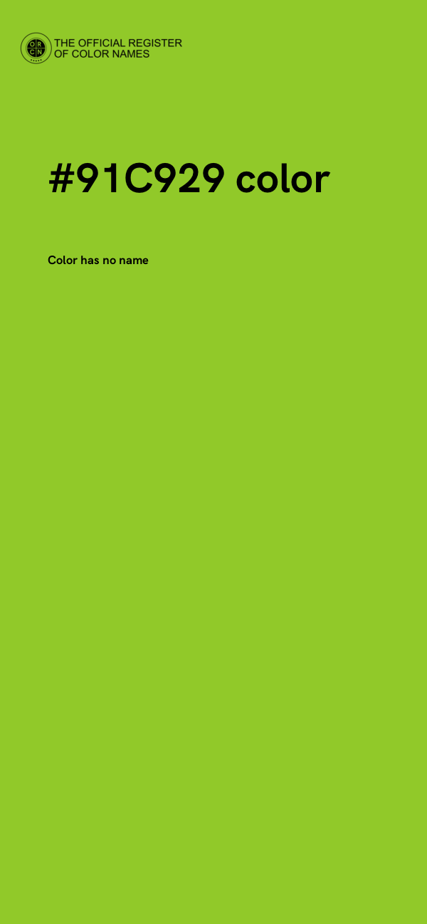 #91C929 color image