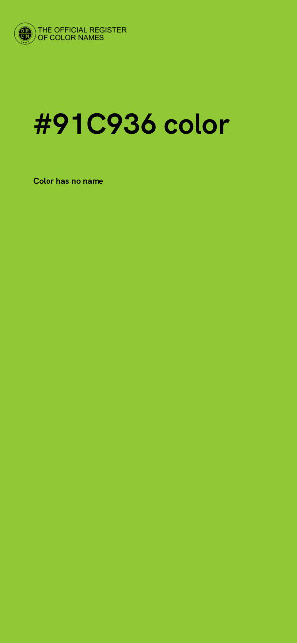 #91C936 color image