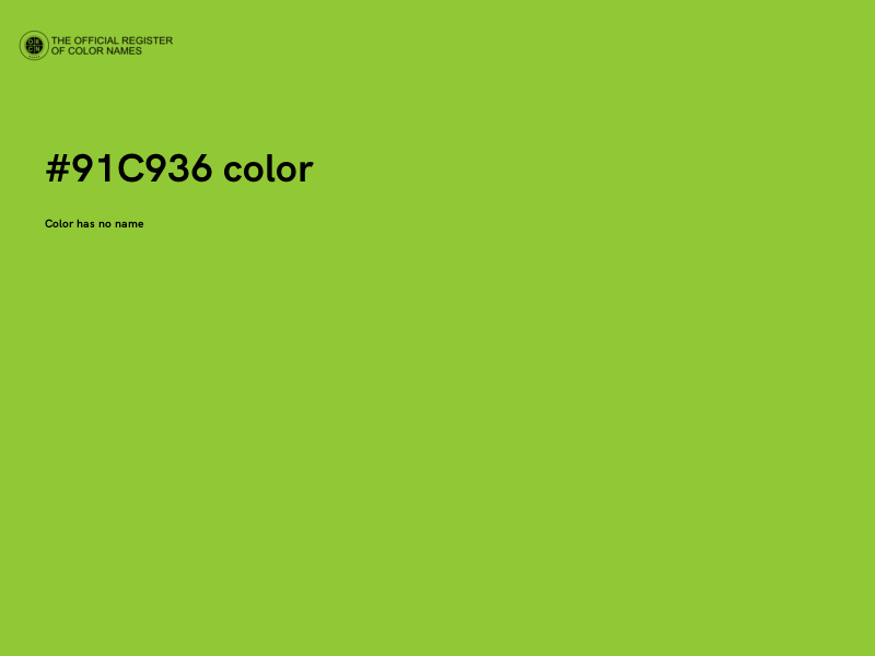 #91C936 color image