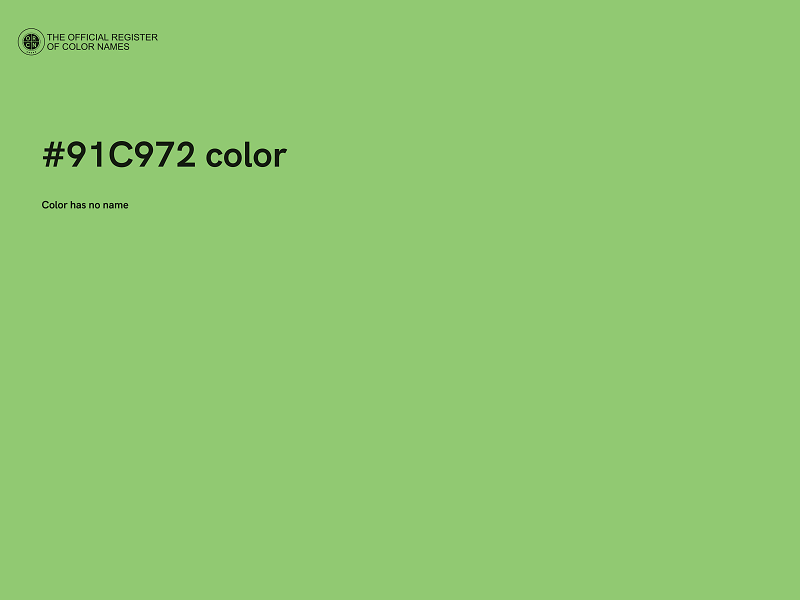 #91C972 color image
