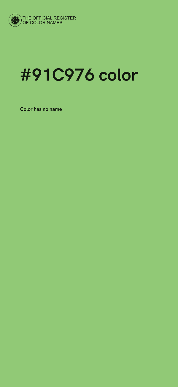 #91C976 color image