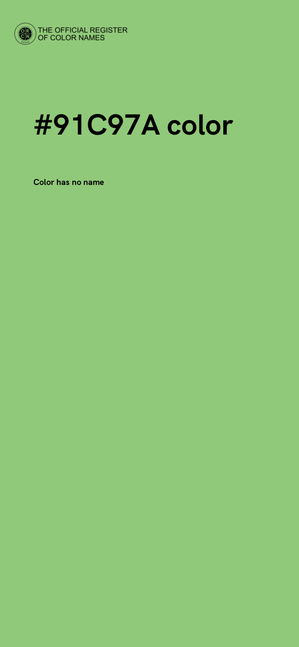 #91C97A color image