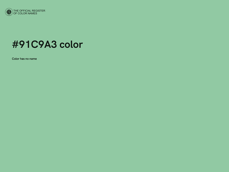 #91C9A3 color image