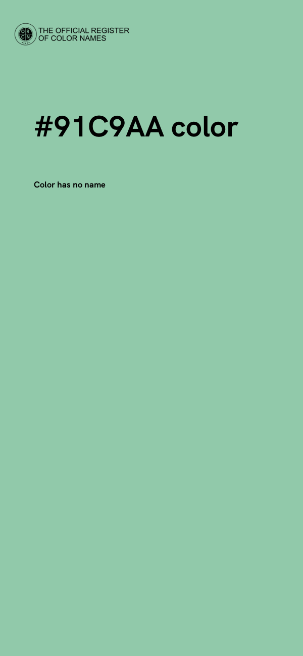#91C9AA color image