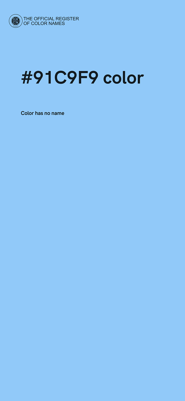 #91C9F9 color image