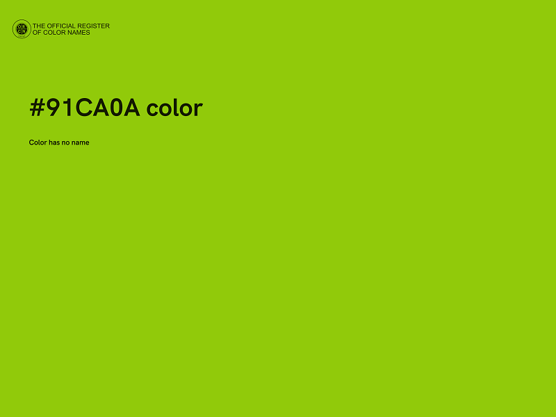 #91CA0A color image