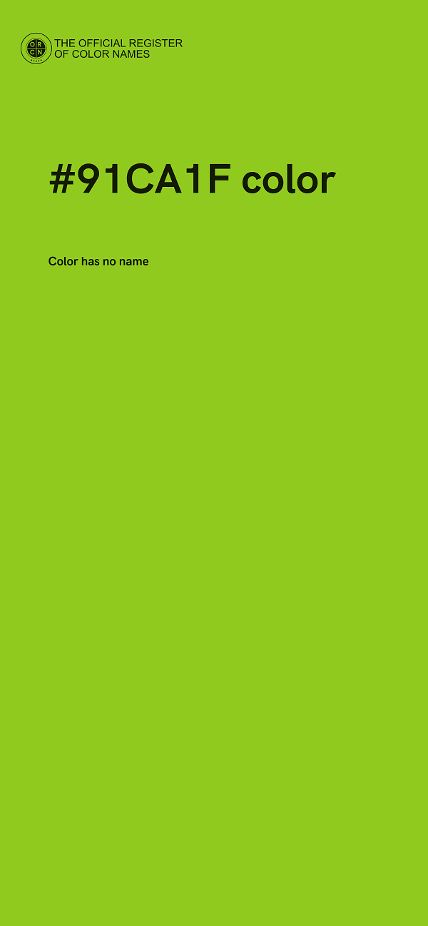 #91CA1F color image