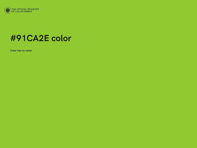 #91CA2E color image