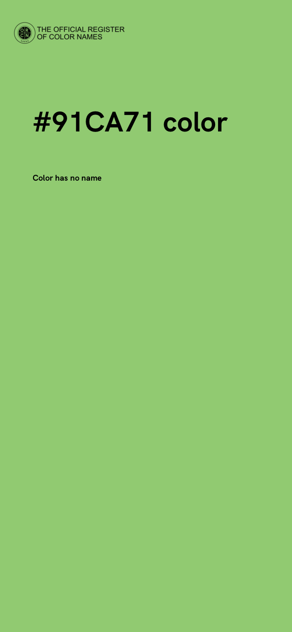 #91CA71 color image