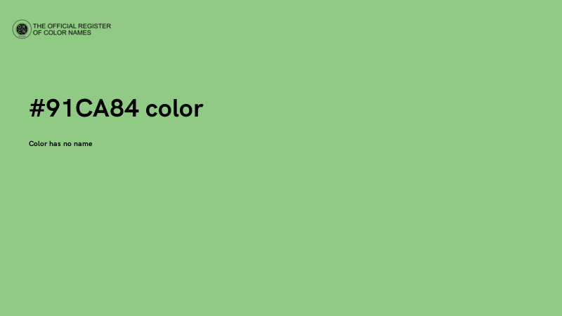 #91CA84 color image