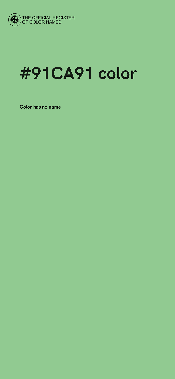 #91CA91 color image