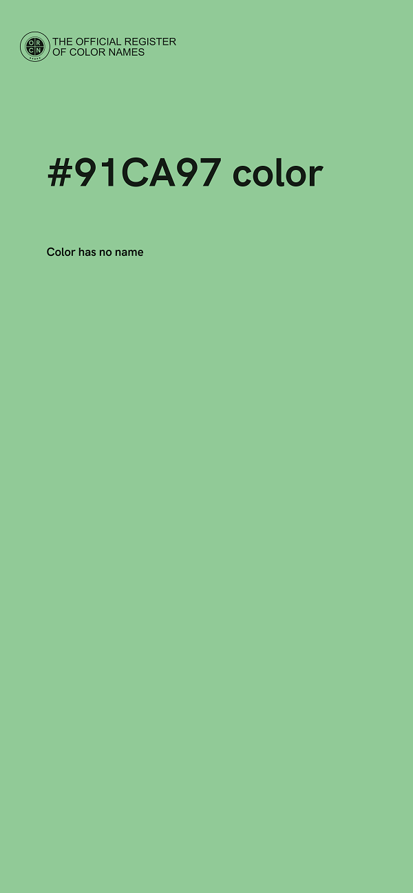 #91CA97 color image