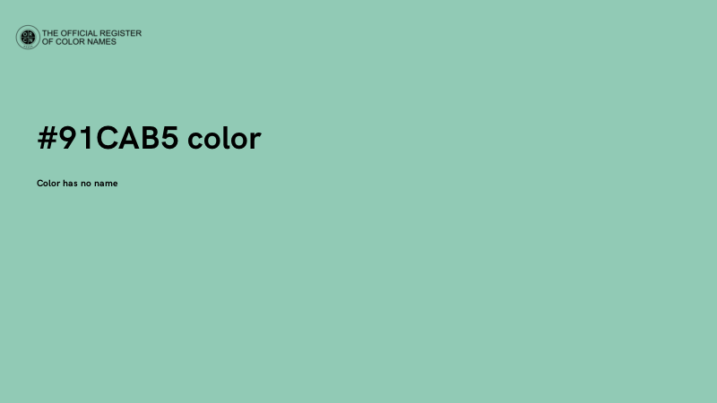 #91CAB5 color image