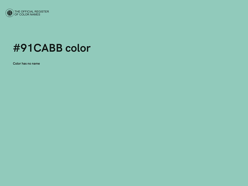 #91CABB color image