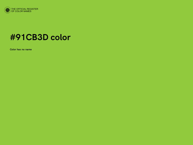 #91CB3D color image