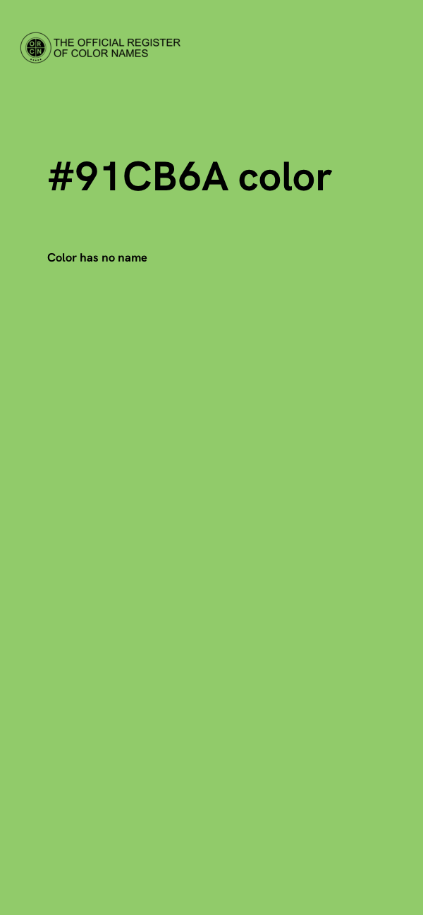 #91CB6A color image