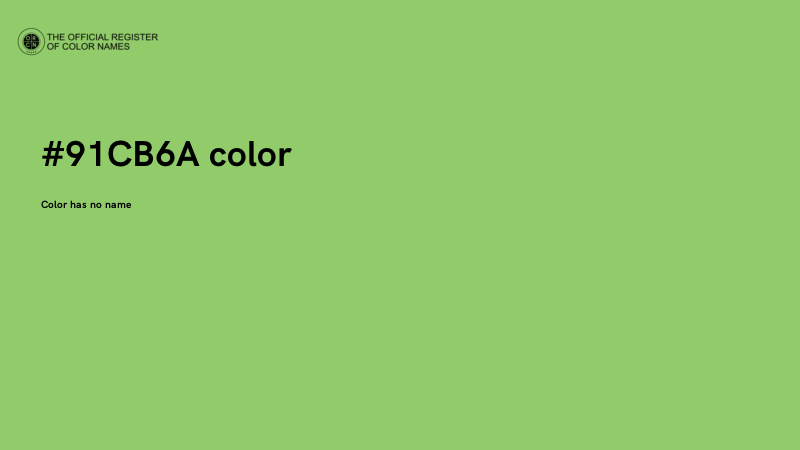 #91CB6A color image