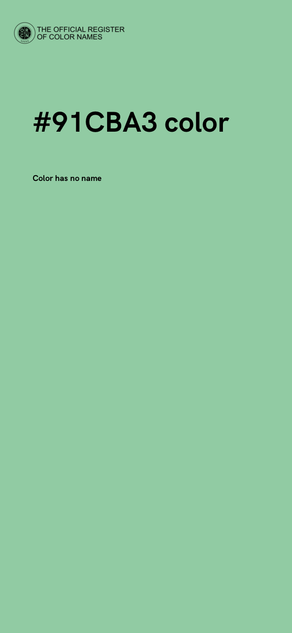 #91CBA3 color image