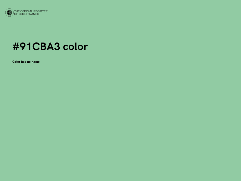 #91CBA3 color image